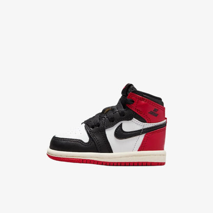 Air Jordan 1 Retro High OG 'Reimagined Black Toe' (2025) (TD) [FD1413-106] Athletic Basketball Sports Sneakers in White / Varsity Red - Black for Unisex Baby Infant Toddler - AVBL MRKT (2)