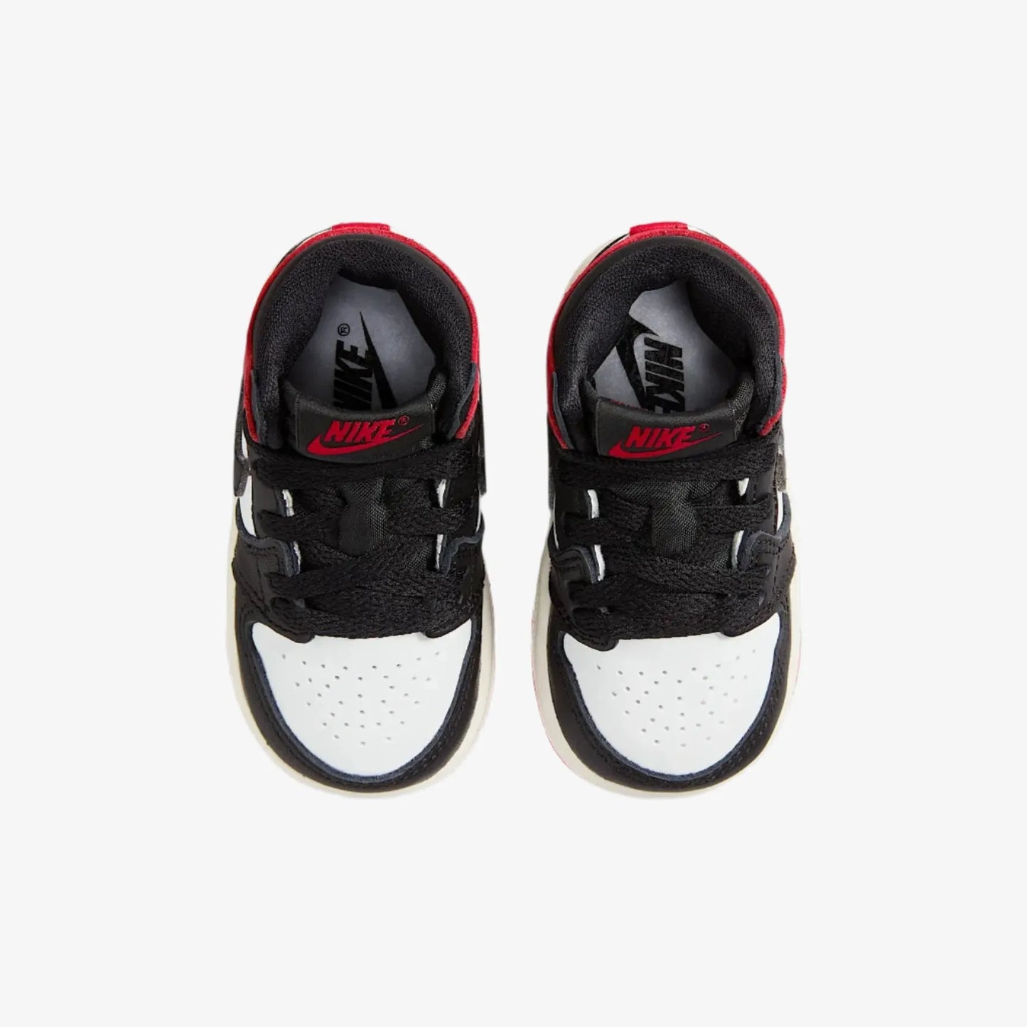 Air Jordan 1 Retro High OG 'Reimagined Black Toe' (2025) (TD) [FD1413-106] Athletic Basketball Sports Sneakers in White / Varsity Red - Black for Unisex Baby Infant Toddler - AVBL MRKT (5)