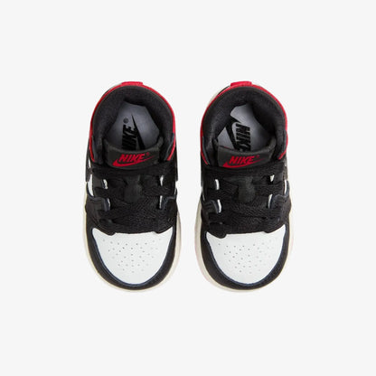 Air Jordan 1 Retro High OG 'Reimagined Black Toe' (2025) (TD) [FD1413-106] Athletic Basketball Sports Sneakers in White / Varsity Red - Black for Unisex Baby Infant Toddler - AVBL MRKT (5)