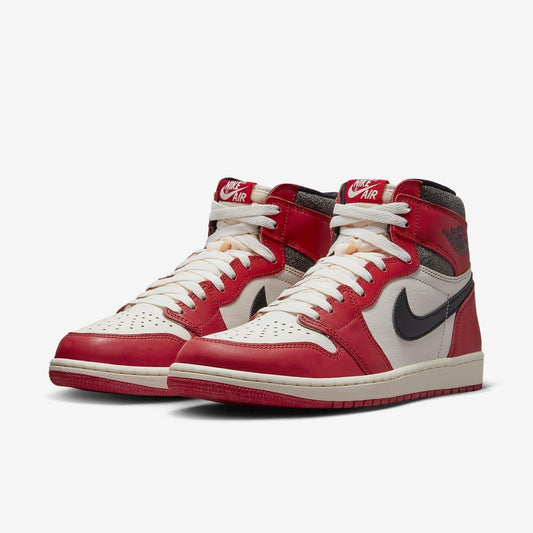 Air Jordan 1 Retro High OG 'Reimagined Chicago / Lost and Found' (2022) [DZ5485-612] Athletic Basketball Sports Sneakers in Varsity Red / Black - Sail - Muslin for Unisex Adult Mens - AVBL MRKT (1)
