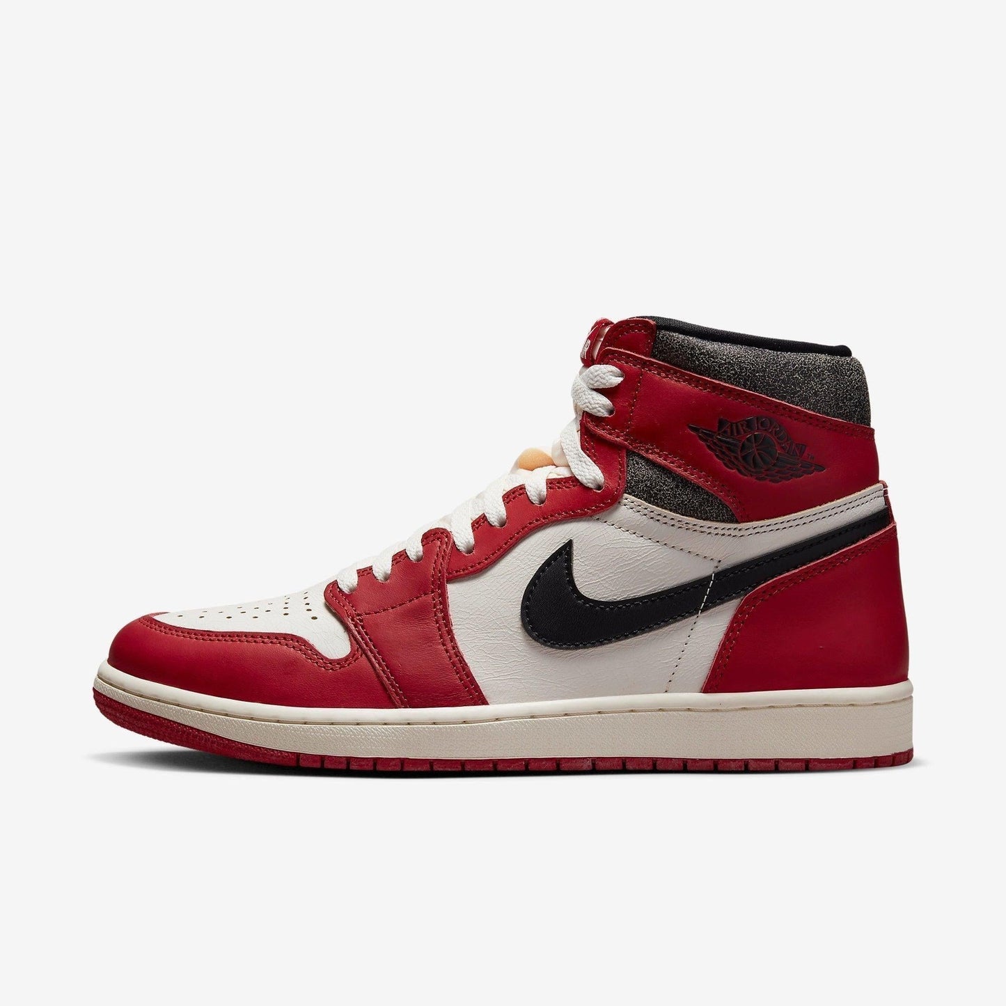 Air Jordan 1 Retro High OG 'Reimagined Chicago / Lost and Found' (2022) [DZ5485-612] Athletic Basketball Sports Sneakers in Varsity Red / Black - Sail - Muslin for Unisex Adult Mens - AVBL MRKT (2)