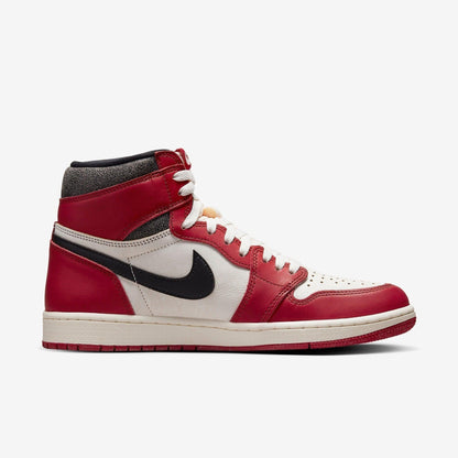 Air Jordan 1 Retro High OG 'Reimagined Chicago / Lost and Found' (2022) [DZ5485-612] Athletic Basketball Sports Sneakers in Varsity Red / Black - Sail - Muslin for Unisex Adult Mens - AVBL MRKT (4)