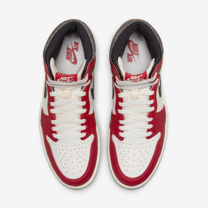 Air Jordan 1 Retro High OG 'Reimagined Chicago / Lost and Found' (2022) [DZ5485-612] Athletic Basketball Sports Sneakers in Varsity Red / Black - Sail - Muslin for Unisex Adult Mens - AVBL MRKT (5)
