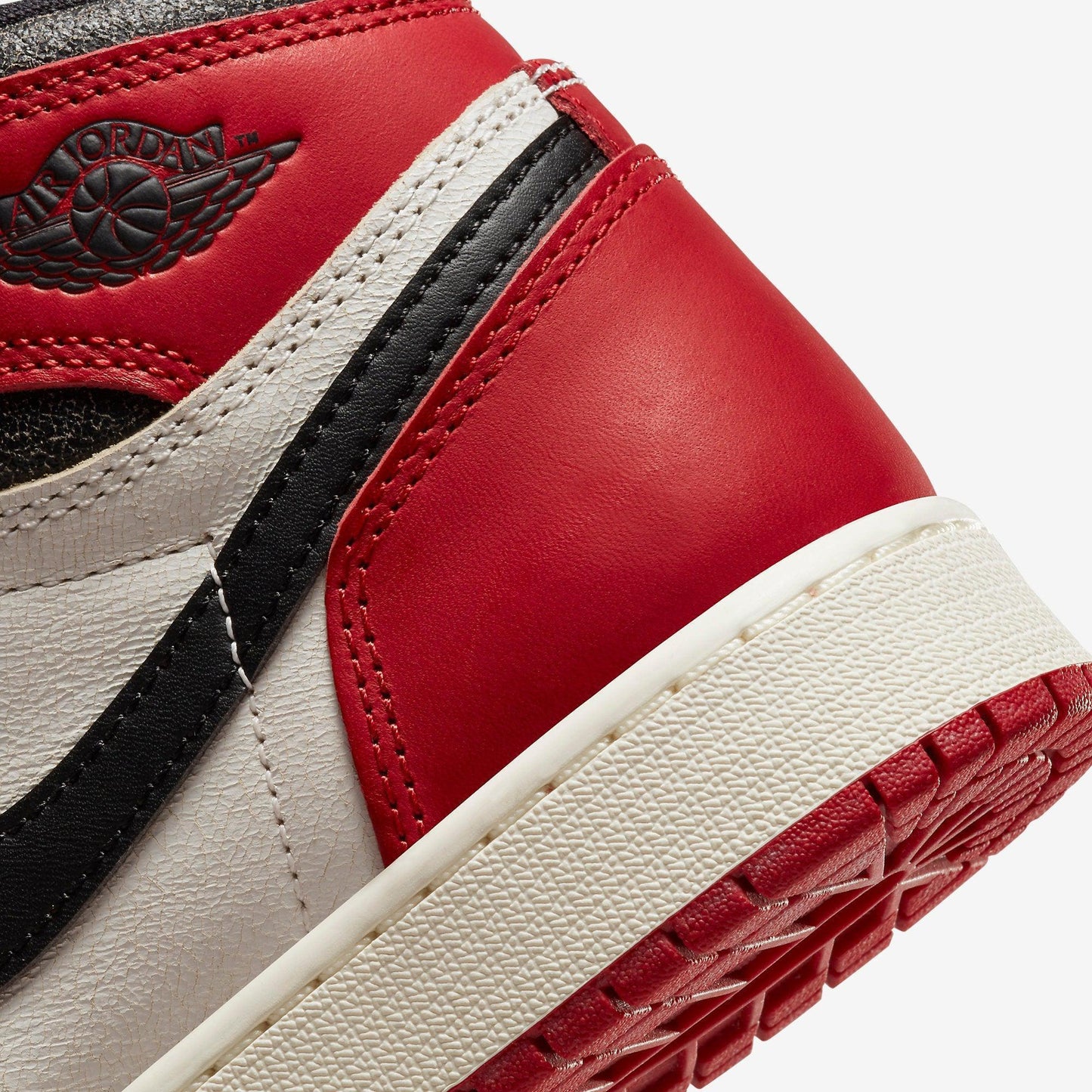 Air Jordan 1 Retro High OG 'Reimagined Chicago / Lost and Found' (2022) (GS) [FD1437-612] Athletic Basketball Sports Sneakers in Varsity Red / Black - Sail - Muslin for Unisex Youth Kids Junior Boys Girls - AVBL MRKT (8)