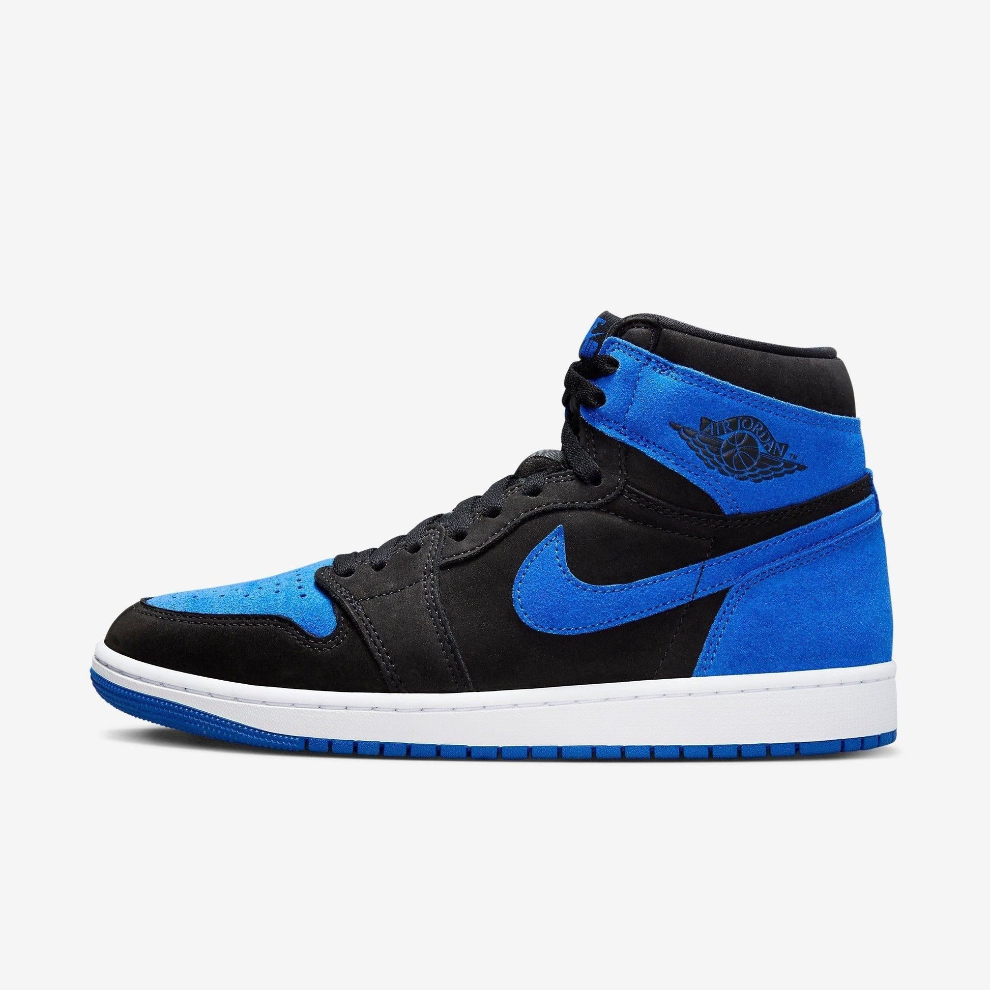 Air Jordan 1 Retro High OG 'Reimagined Royal Blue' (2023) [DZ5485-042] Athletic Basketball Sports Sneakers in Black / Royal Blue - White for Unisex Adult Mens - AVBL MRKT (2)