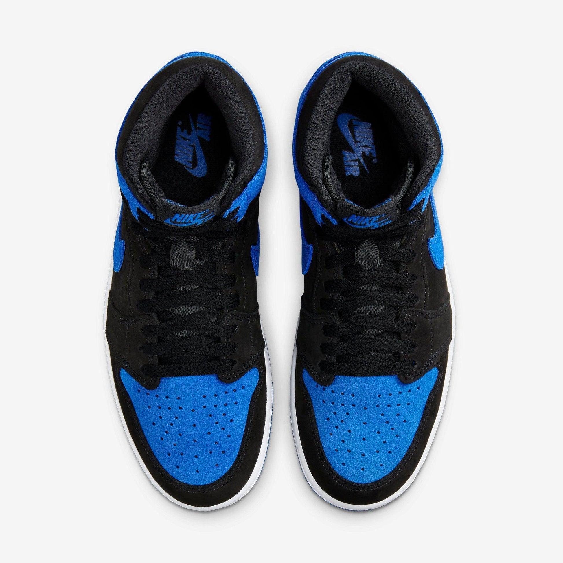 Air Jordan 1 Retro High OG 'Reimagined Royal Blue' (2023) [DZ5485-042] Athletic Basketball Sports Sneakers in Black / Royal Blue - White for Unisex Adult Mens - AVBL MRKT (5)