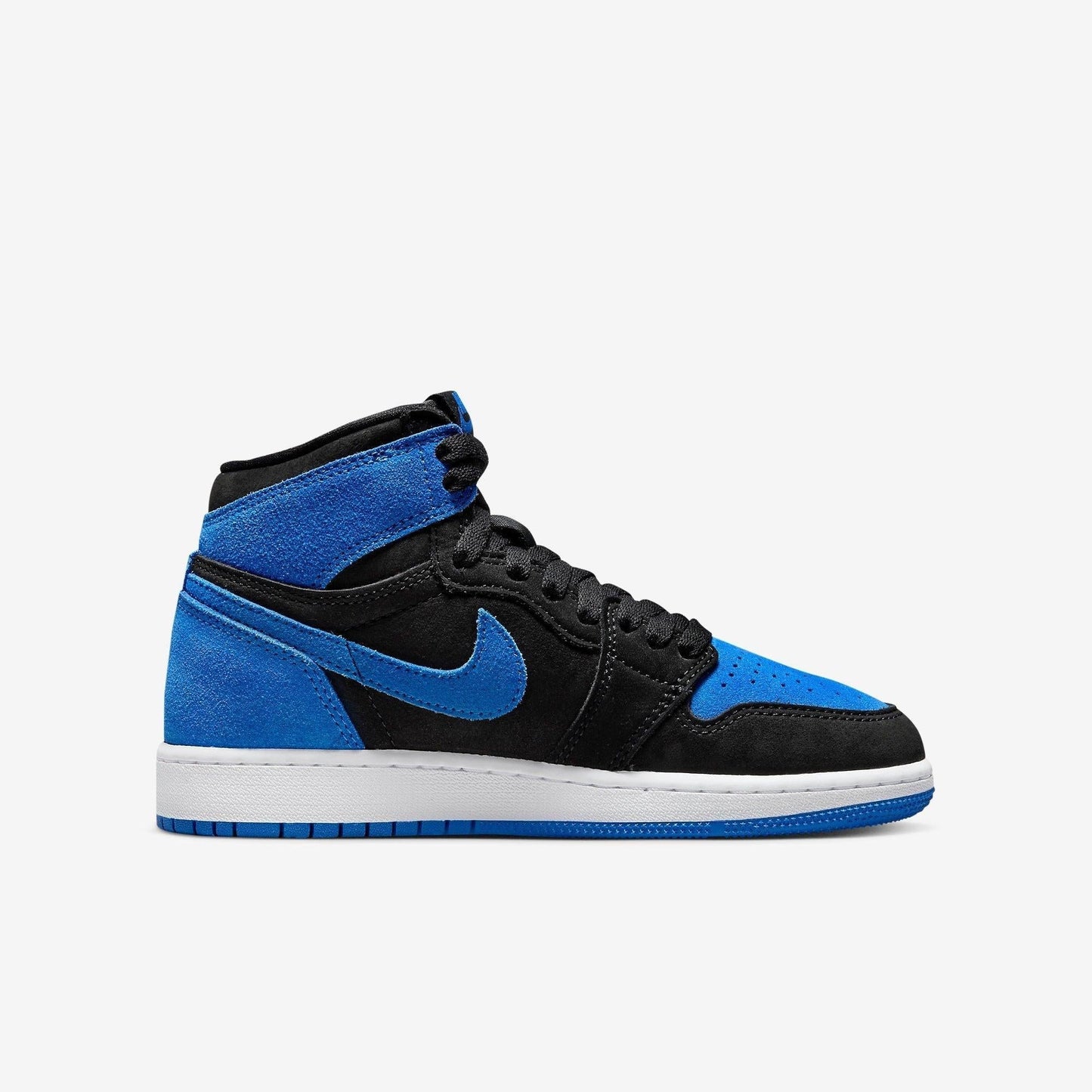 Air Jordan 1 Retro High OG 'Reimagined Royal Blue' (2023) (GS) [FD1437-042] Athletic Basketball Sports Sneakers in Black / Royal Blue - White for Unisex Youth Kids Junior Boys Girls - AVBL MRKT (4)
