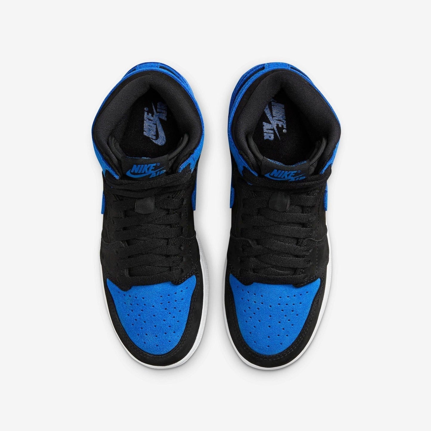 Air Jordan 1 Retro High OG 'Reimagined Royal Blue' (2023) (GS) [FD1437-042] Athletic Basketball Sports Sneakers in Black / Royal Blue - White for Unisex Youth Kids Junior Boys Girls - AVBL MRKT (5)