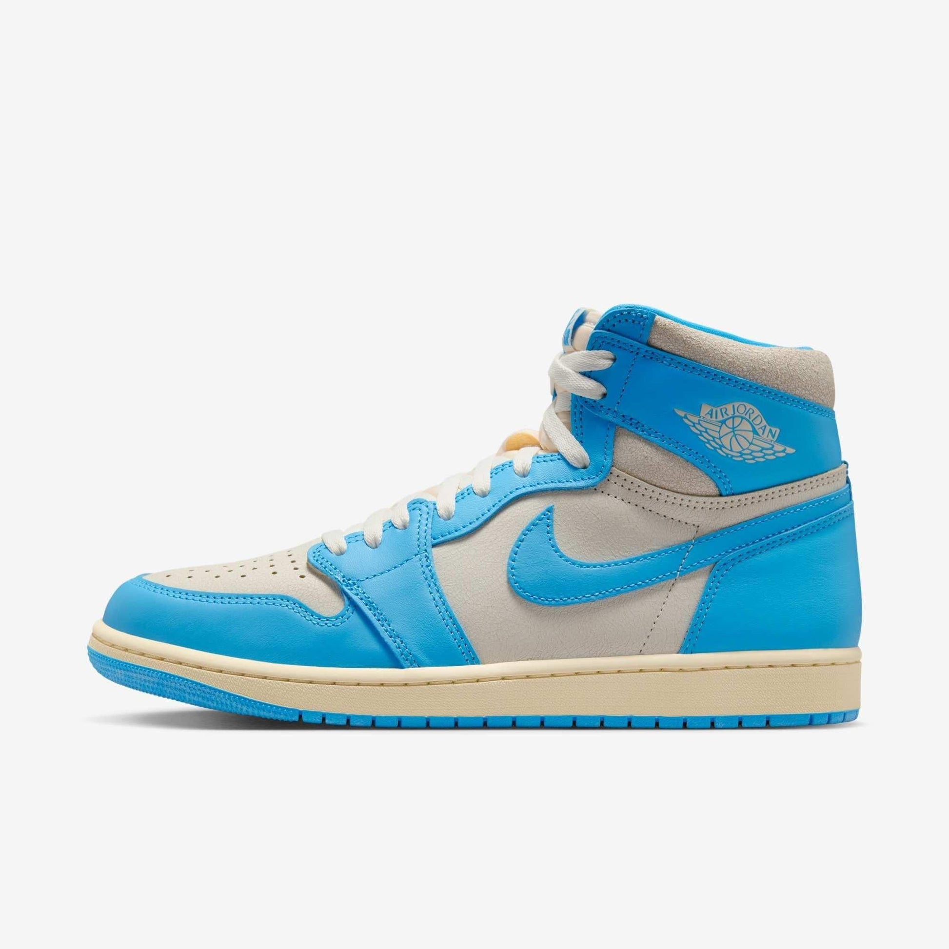 Air Jordan 1 Retro High OG 'Reimagined UNC University Blue' (2025) [DZ5485-402] Athletic Basketball Sports Sneakers in Dark Powder Blue / Dark Powder Blue - Sail for Unisex Adult Mens - AVBL MRKT (2)