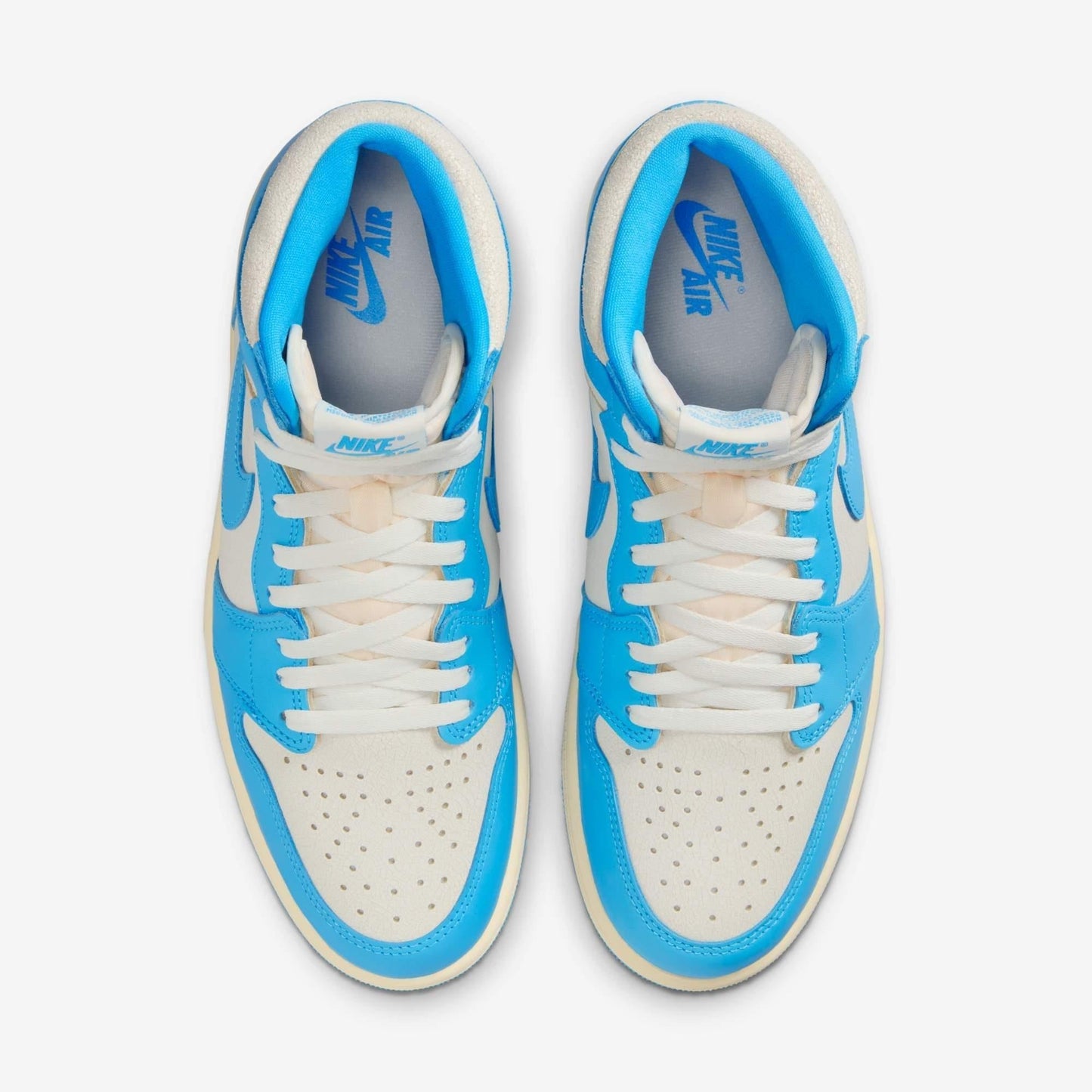 Air Jordan 1 Retro High OG 'Reimagined UNC University Blue' (2025) [DZ5485-402] Athletic Basketball Sports Sneakers in Dark Powder Blue / Dark Powder Blue - Sail for Unisex Adult Mens - AVBL MRKT (5)