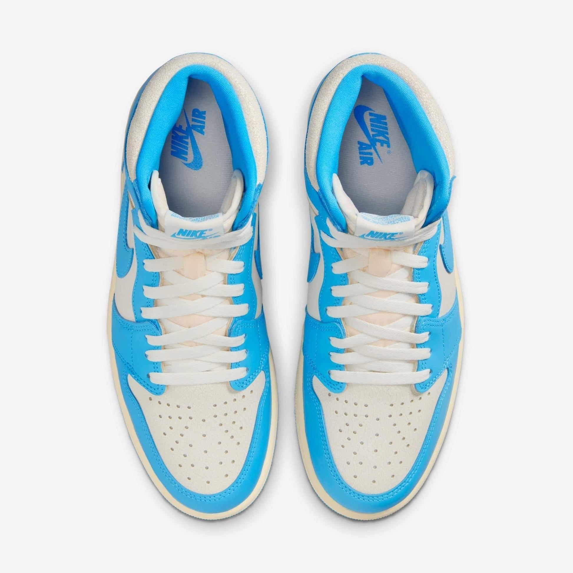 Air Jordan 1 Retro High OG 'Reimagined UNC University Blue' (2025) [DZ5485-402] Athletic Basketball Sports Sneakers in Dark Powder Blue / Dark Powder Blue - Sail for Unisex Adult Mens - AVBL MRKT (5)