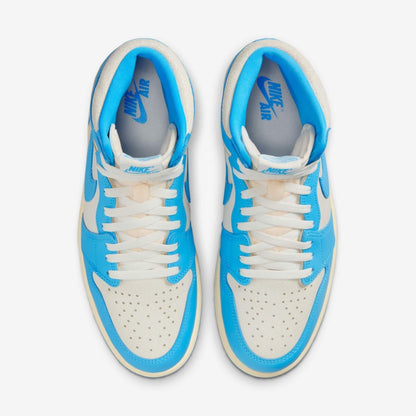 Air Jordan 1 Retro High OG 'Reimagined UNC University Blue' (2025) [DZ5485-402] Athletic Basketball Sports Sneakers in Dark Powder Blue / Dark Powder Blue - Sail for Unisex Adult Mens - AVBL MRKT (5)