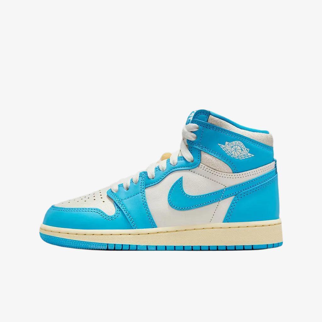 Air Jordan 1 Retro High OG 'Reimagined UNC University Blue' (2025) (GS) [FD1437-402] Athletic Basketball Sports Sneakers in Dark Powder Blue / Dark Powder Blue - Sail for Unisex Youth Kids Junior Boys Girls - AVBL MRKT (2)