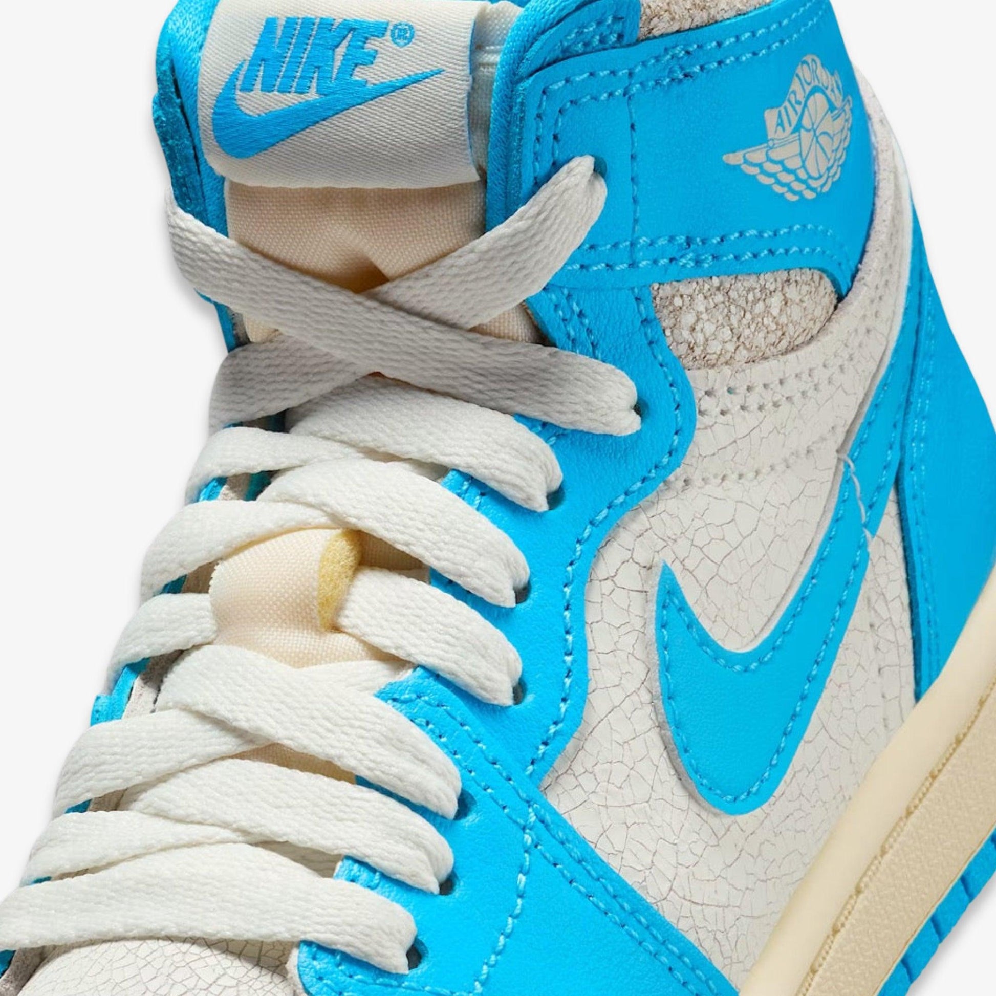 Air Jordan 1 Retro High OG 'Reimagined UNC University Blue' (2025) (PS) [FD1412-402] Athletic Basketball Sports Sneakers in Dark Powder Blue / Dark Powder Blue - Sail for Unisex Little Kids Pre-School Boys Girls - AVBL MRKT (6)