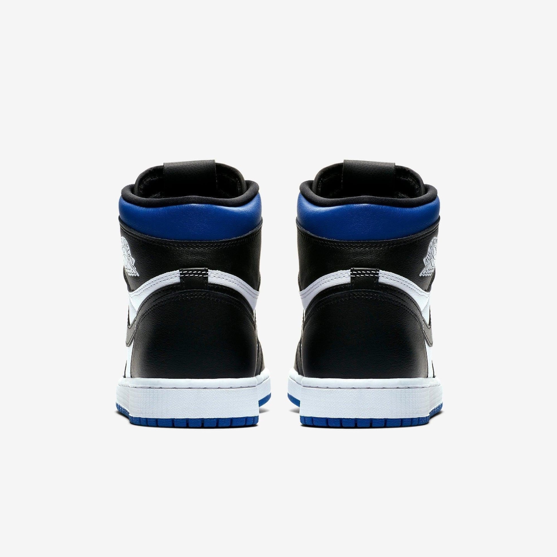 Air Jordan 1 Retro High OG 'Royal Toe' (2020) [555088-041] Athletic Basketball Sports Sneakers in Black / Black - White - Game Royal for Unisex Adult Mens - AVBL MRKT (6)