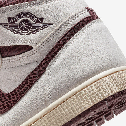 Air Jordan 1 Retro High OG SP x A Ma Maniére 'Airness' (2021) [DO7097-100] Athletic Basketball Sports Sneakers in Sail / Burgundy Crush for Unisex Adult Mens - AVBL MRKT (11)
