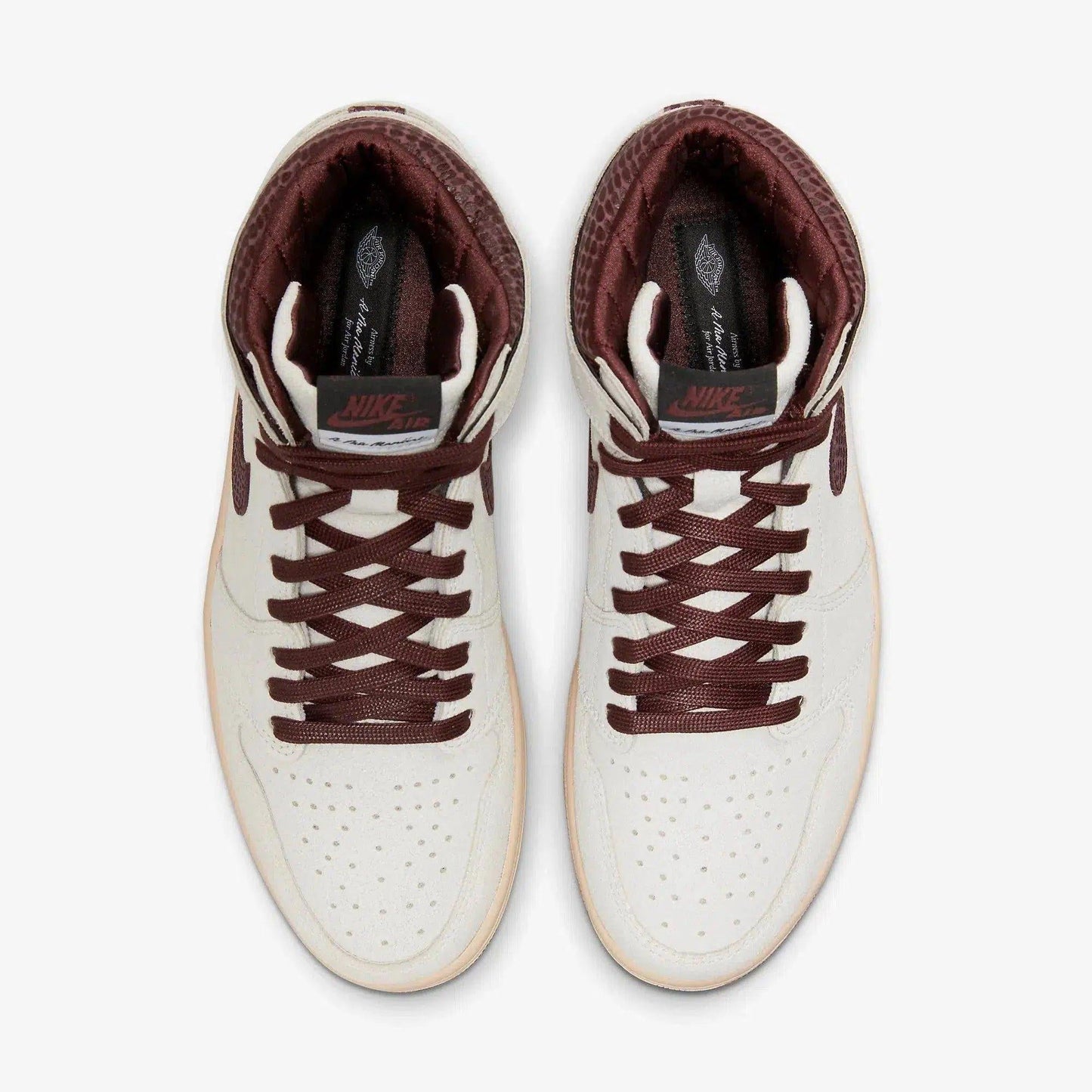 Air Jordan 1 Retro High OG SP x A Ma Maniére 'Airness' (2021) [DO7097-100] Athletic Basketball Sports Sneakers in Sail / Burgundy Crush for Unisex Adult Mens - AVBL MRKT (5)