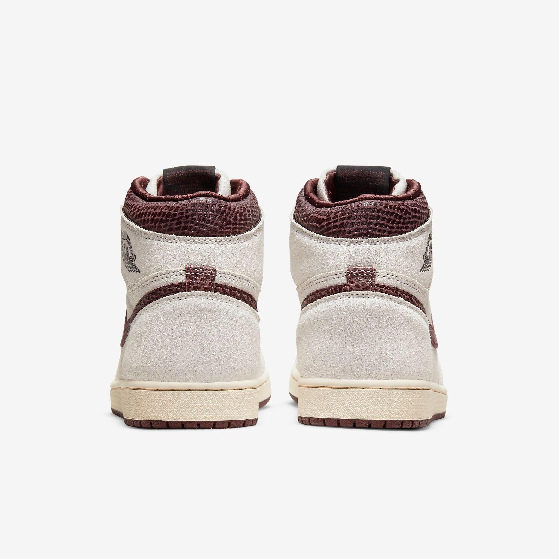 Air Jordan 1 Retro High OG SP x A Ma Maniére 'Airness' (2021) [DO7097-100] Athletic Basketball Sports Sneakers in Sail / Burgundy Crush for Unisex Adult Mens - AVBL MRKT (6)