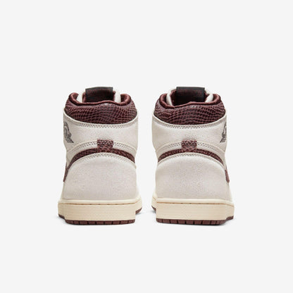 Air Jordan 1 Retro High OG SP x A Ma Maniére 'Airness' (2021) [DO7097-100] Athletic Basketball Sports Sneakers in Sail / Burgundy Crush for Unisex Adult Mens - AVBL MRKT (6)