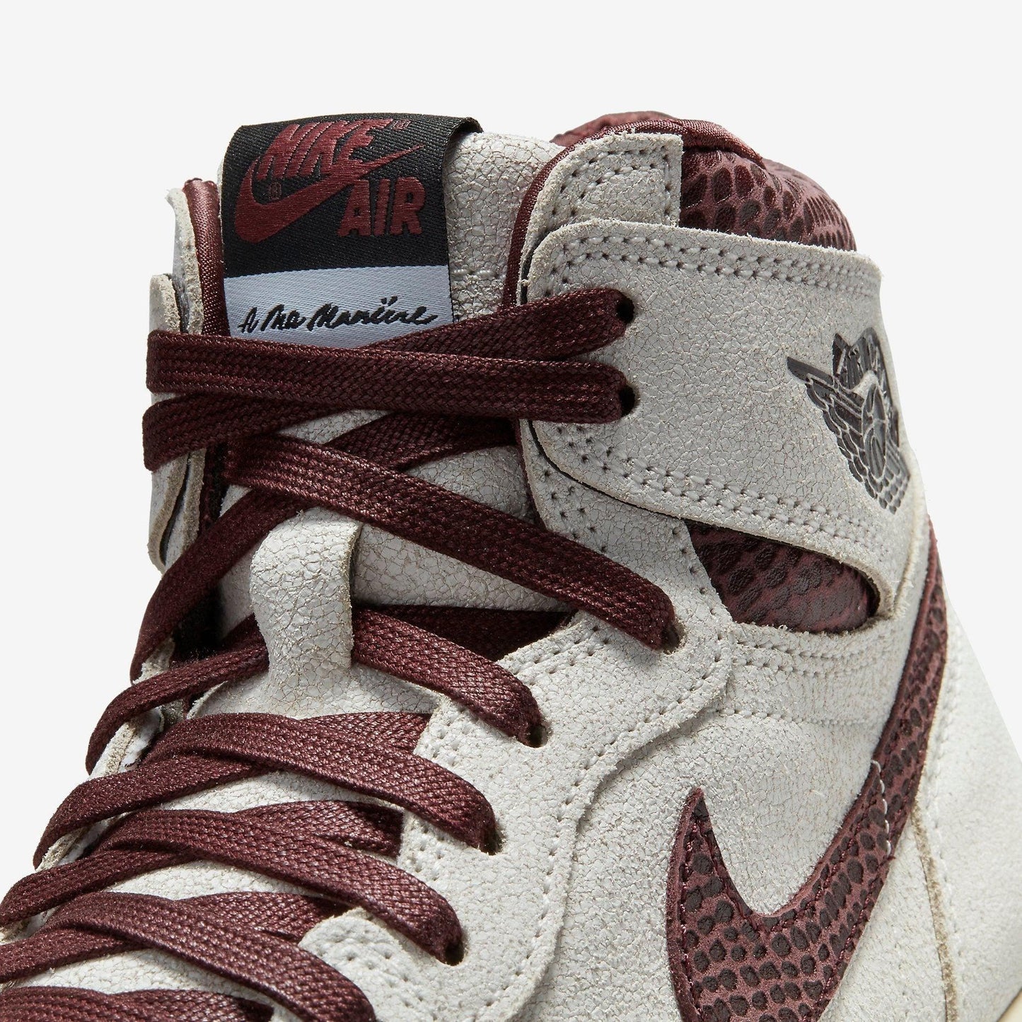 Air Jordan 1 Retro High OG SP x A Ma Maniére 'Airness' (2021) [DO7097-100] Athletic Basketball Sports Sneakers in Sail / Burgundy Crush for Unisex Adult Mens - AVBL MRKT (8)