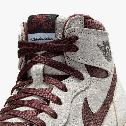Air Jordan 1 Retro High OG SP x A Ma Maniére 'Airness' (2021) [DO7097-100] Athletic Basketball Sports Sneakers in Sail / Burgundy Crush for Unisex Adult Mens - AVBL MRKT (8)