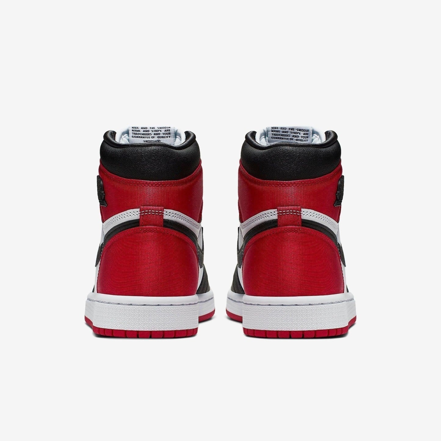 Air Jordan 1 Retro High OG 'Satin Black Toe' (2019) (Womens) [CD0461-016] Athletic Basketball Sports Sneakers in Black / Black - White - Varsity Red for Unisex Adult Female Ladies Girls WMNS - AVBL MRKT (6)