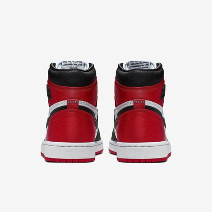 Air Jordan 1 Retro High OG 'Satin Black Toe' (2019) (Womens) [CD0461-016] Athletic Basketball Sports Sneakers in Black / Black - White - Varsity Red for Unisex Adult Female Ladies Girls WMNS - AVBL MRKT (6)
