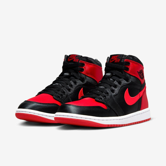 Air Jordan 1 Retro High OG 'Satin Bred' (2023) (Womens) [FD4810-061] Athletic Basketball Sports Sneakers in Black / University Red - White for Unisex Adult Female Ladies Girls WMNS - AVBL MRKT (1)