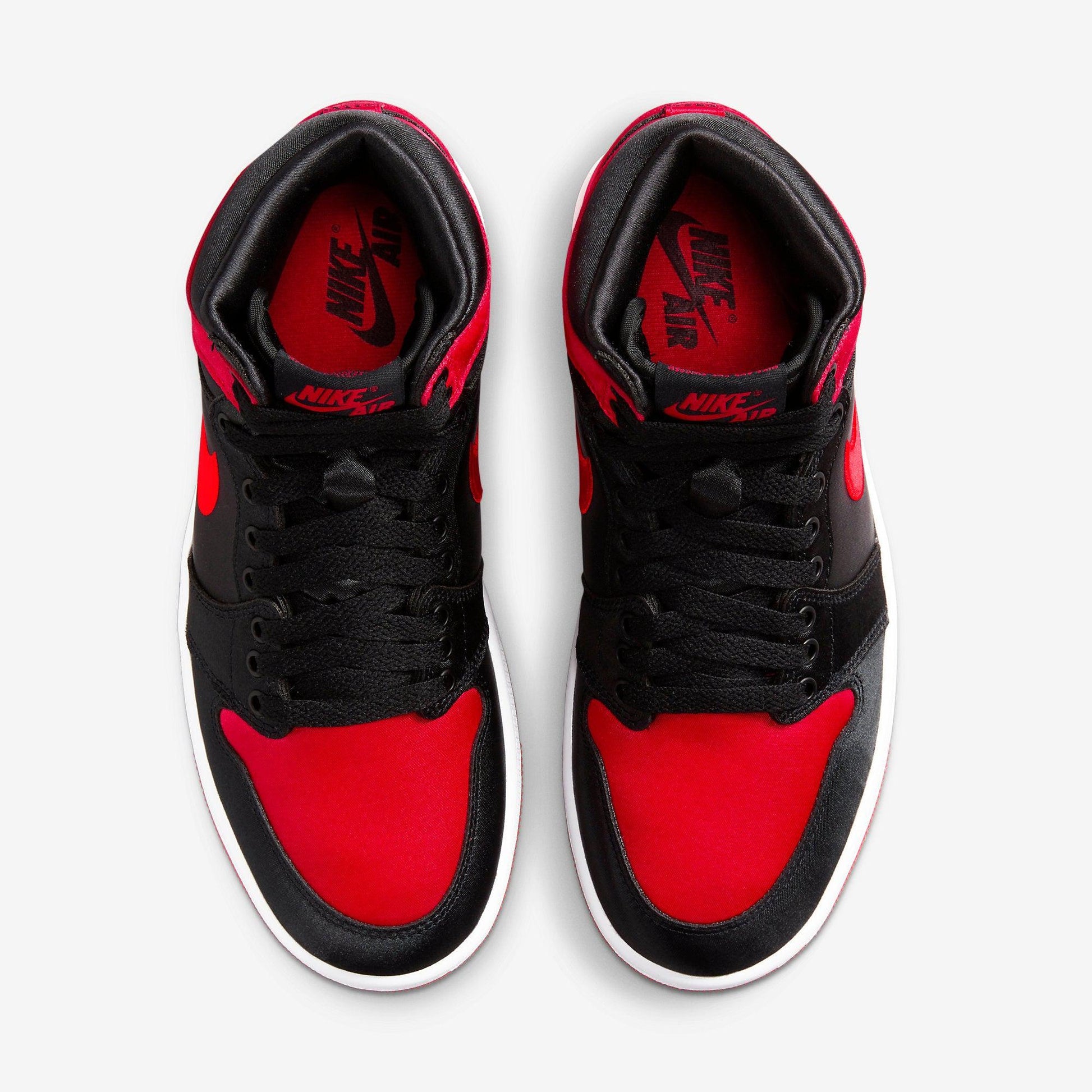 Air Jordan 1 Retro High OG 'Satin Bred' (2023) (Womens) [FD4810-061] Athletic Basketball Sports Sneakers in Black / University Red - White for Unisex Adult Female Ladies Girls WMNS - AVBL MRKT (5)