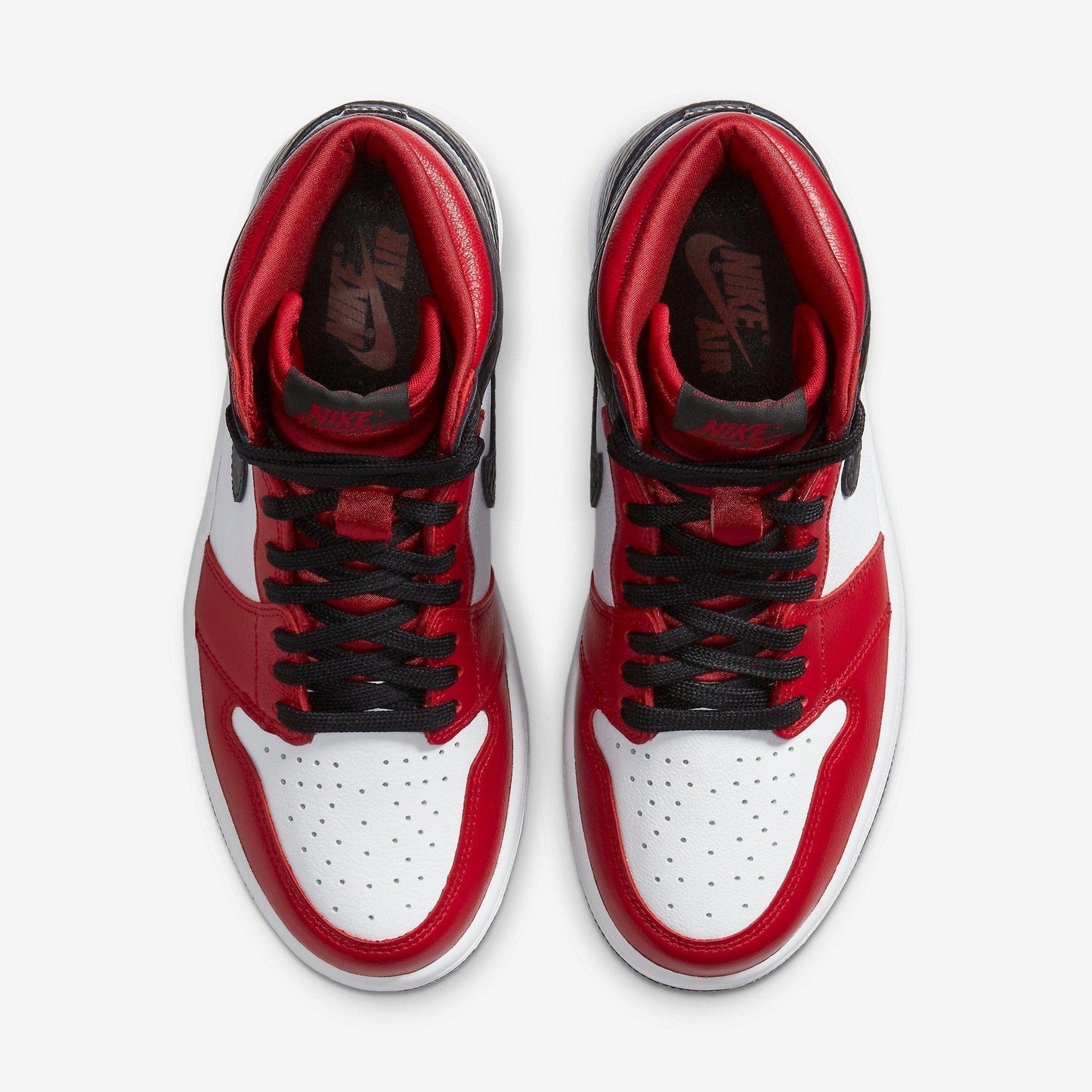 Air Jordan 1 Retro High OG 'Satin Snake' (2020) (Womens) [CD0461-601] Athletic Basketball Sports Sneakers in Gym Red / Black - White for Unisex Adult Female Ladies Girls WMNS - AVBL MRKT (5)