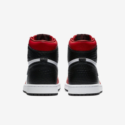 Air Jordan 1 Retro High OG 'Satin Snake' (2020) (Womens) [CD0461-601] Athletic Basketball Sports Sneakers in Gym Red / Black - White for Unisex Adult Female Ladies Girls WMNS - AVBL MRKT (6)