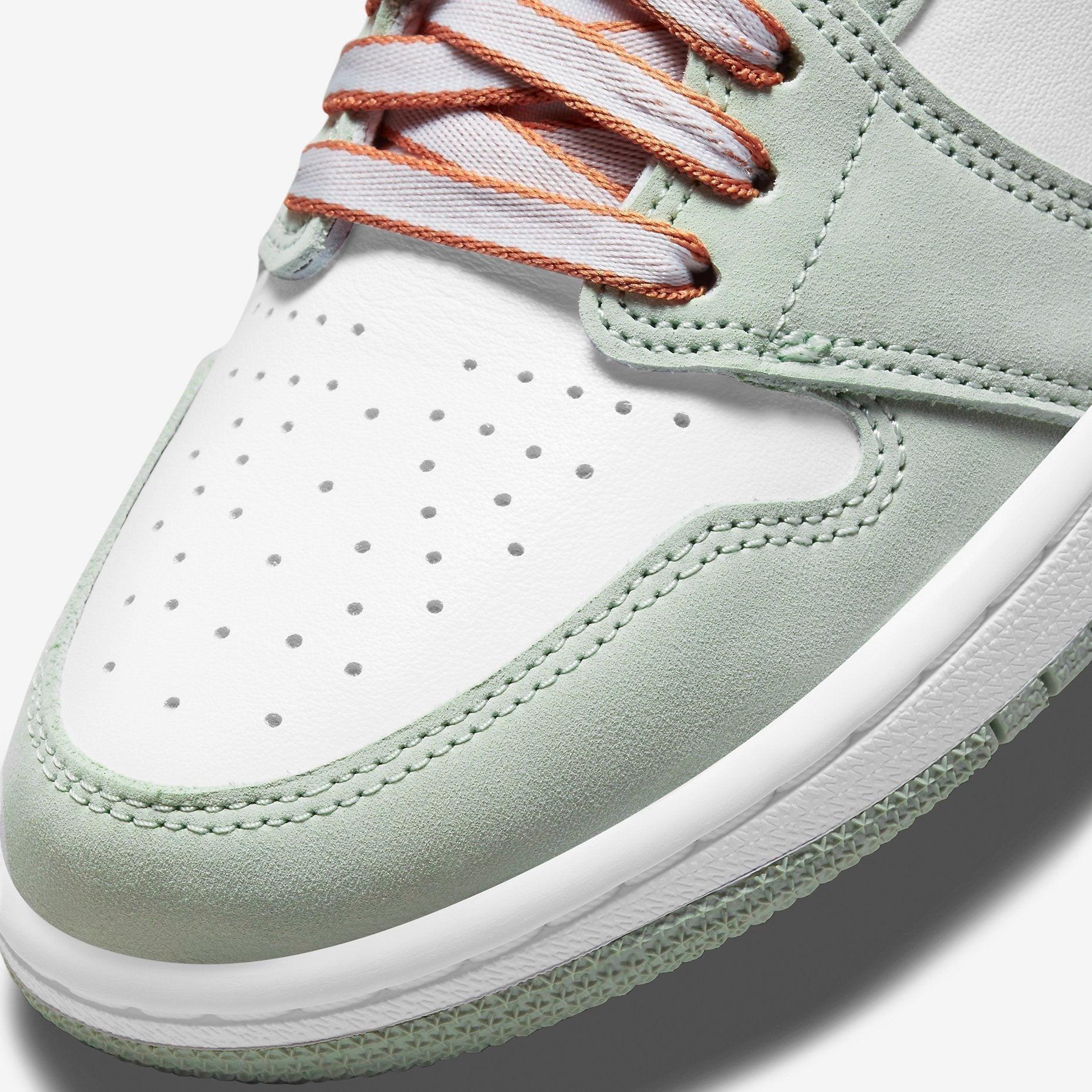 Air Jordan 1 Retro High OG 'Seafoam' (2021) (Womens) [CD0461-002] Athletic Basketball Sports Sneakers in Seafoam / White - Healing Orange for Unisex Adult Female Ladies Girls WMNS - AVBL MRKT (7)