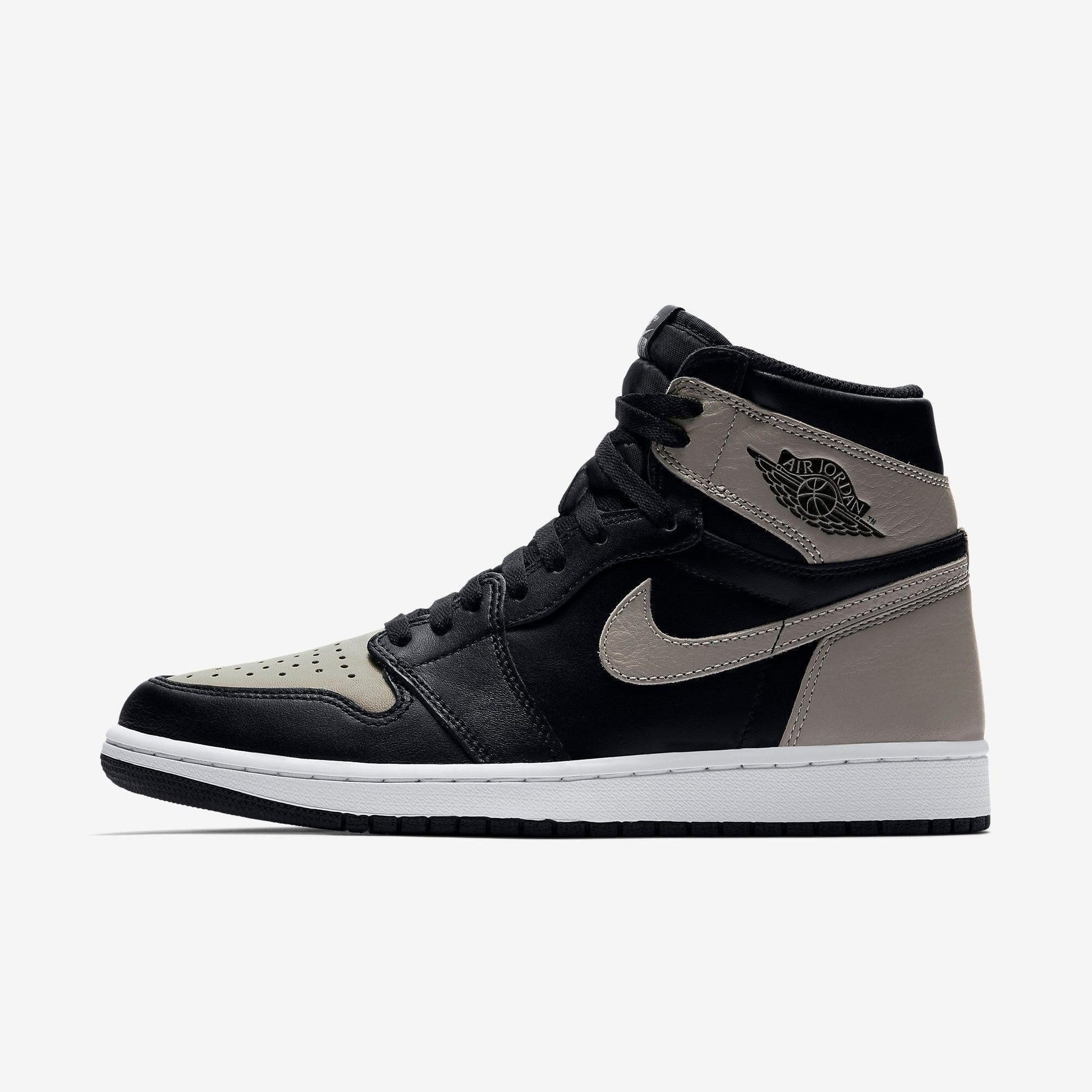 Air Jordan 1 Retro High OG 'Shadow' (2018) [555088-013] Athletic Basketball Sports Sneakers in Black / Medium Grey - White for Unisex Adult Mens - AVBL MRKT (2)