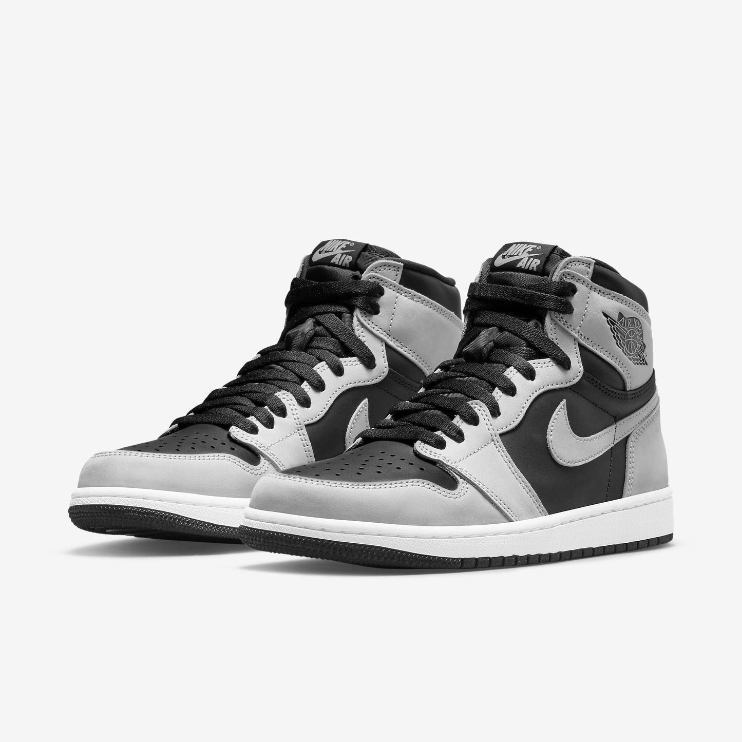 Air Jordan 1 Retro High OG 'Shadow 2.0' (2021) [555088-035] Athletic Basketball Sports Sneakers in Black / Light Smoke Grey - White for Unisex Adult Mens - AVBL MRKT (1)