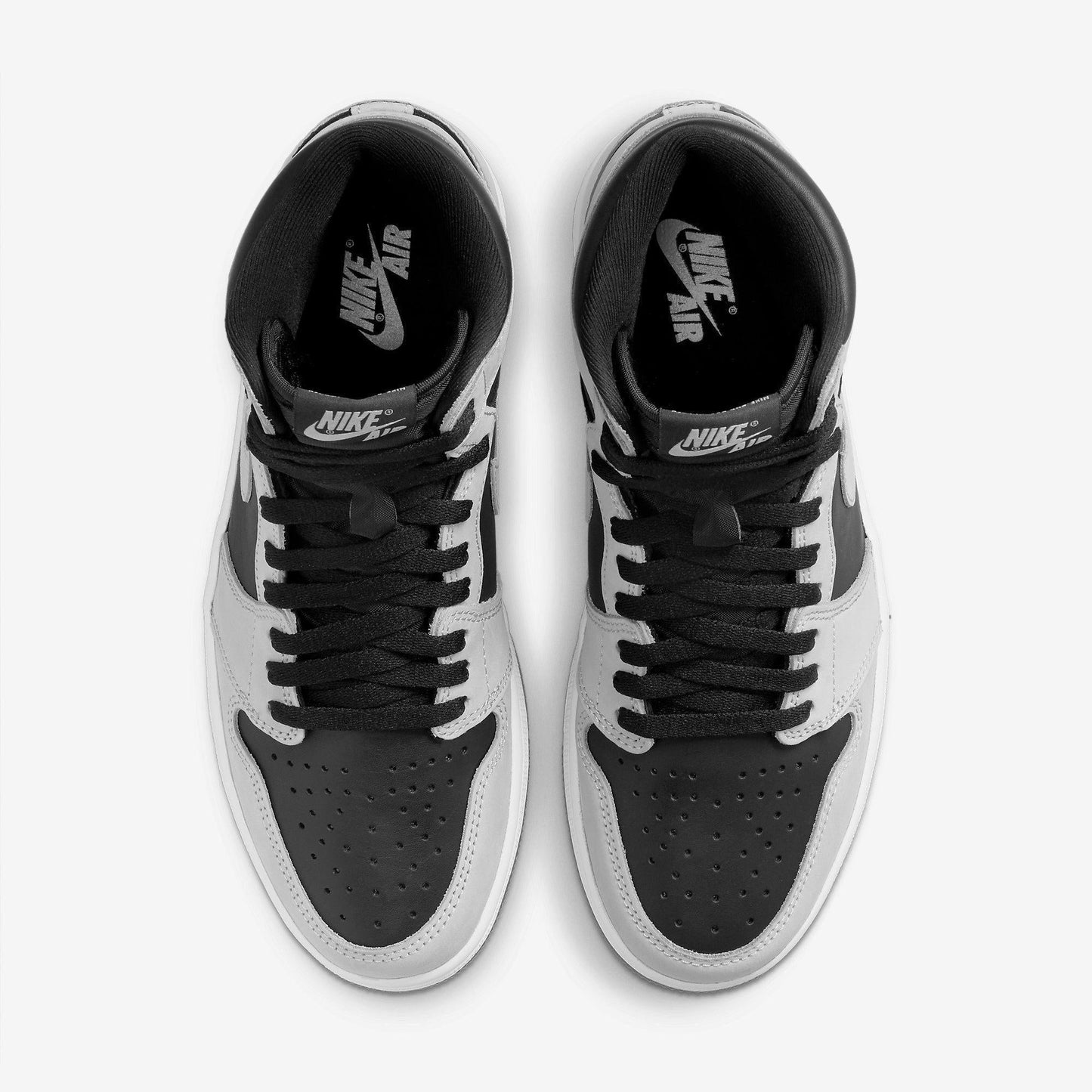 Air Jordan 1 Retro High OG 'Shadow 2.0' (2021) [555088-035] Athletic Basketball Sports Sneakers in Black / Light Smoke Grey - White for Unisex Adult Mens - AVBL MRKT (5)