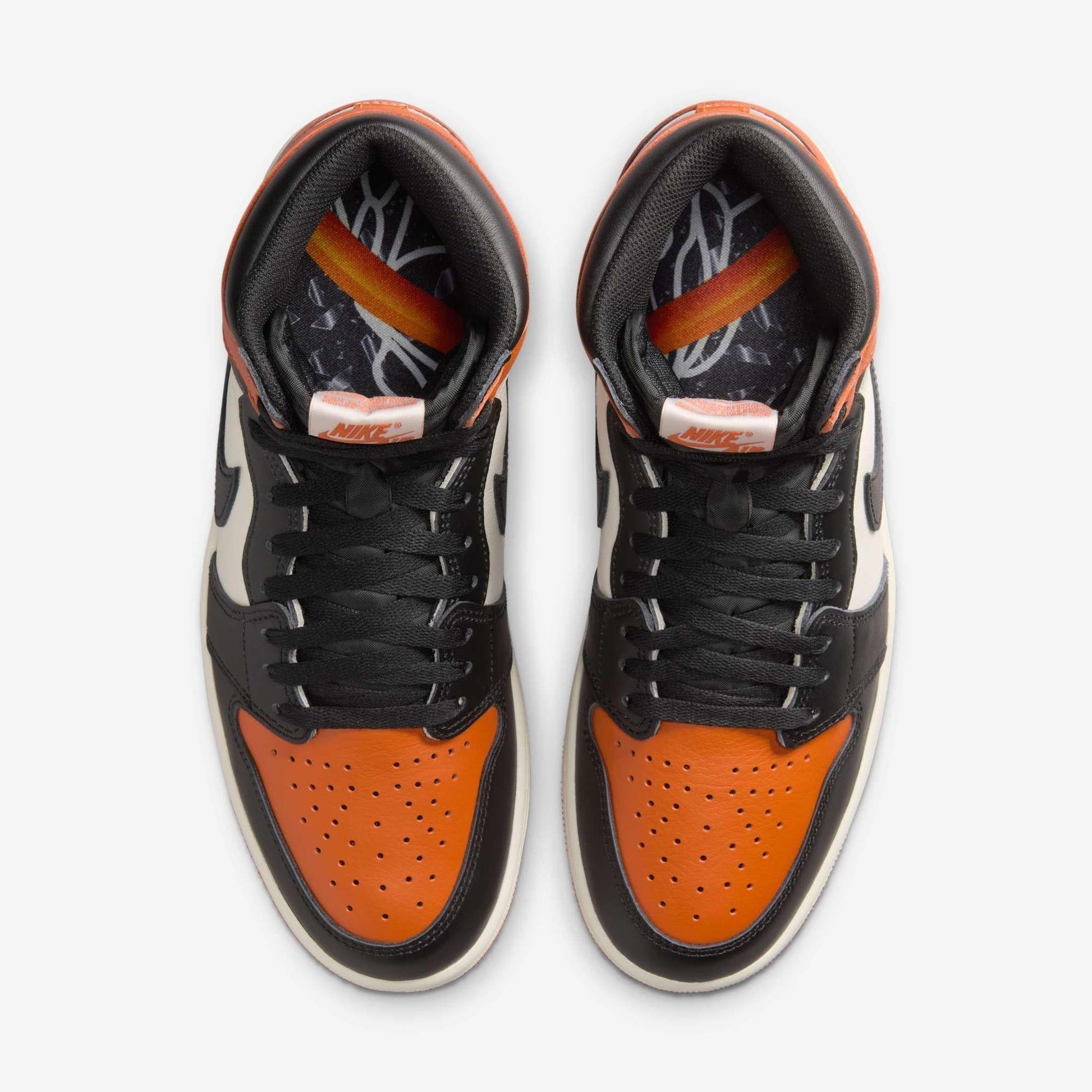 Air Jordan 1 Retro High OG 'Shattered Backboard SBB 1.0' (2025) [DZ5485-008] Athletic Basketball Sports Sneakers in Black / Black - Sail - Starfish for Unisex Adult Mens - AVBL MRKT (5)
