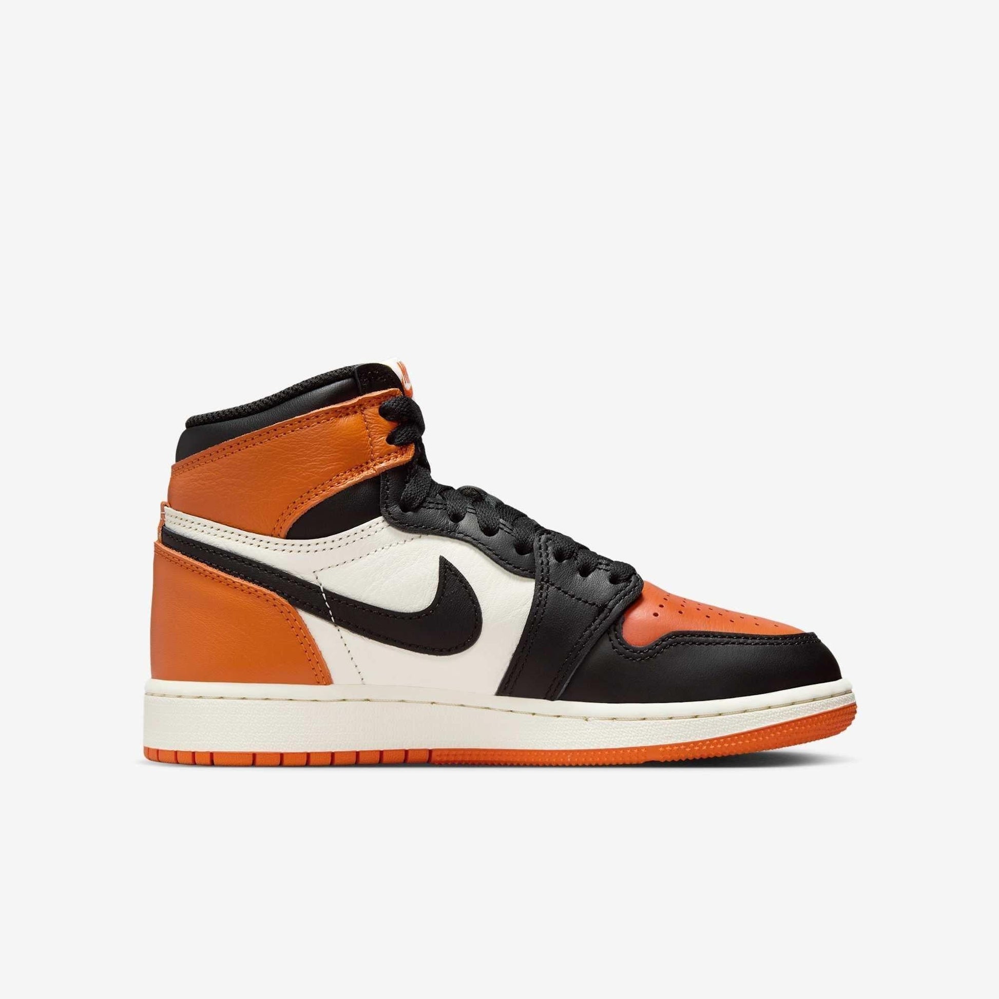 Air Jordan 1 Retro High OG 'Shattered Backboard SBB 1.0' (2025) (GS) [FD1437-008] Athletic Basketball Sports Sneakers in Black / Black - Sail - Starfish for Unisex Youth Kids Junior Boys Girls - AVBL MRKT (4)