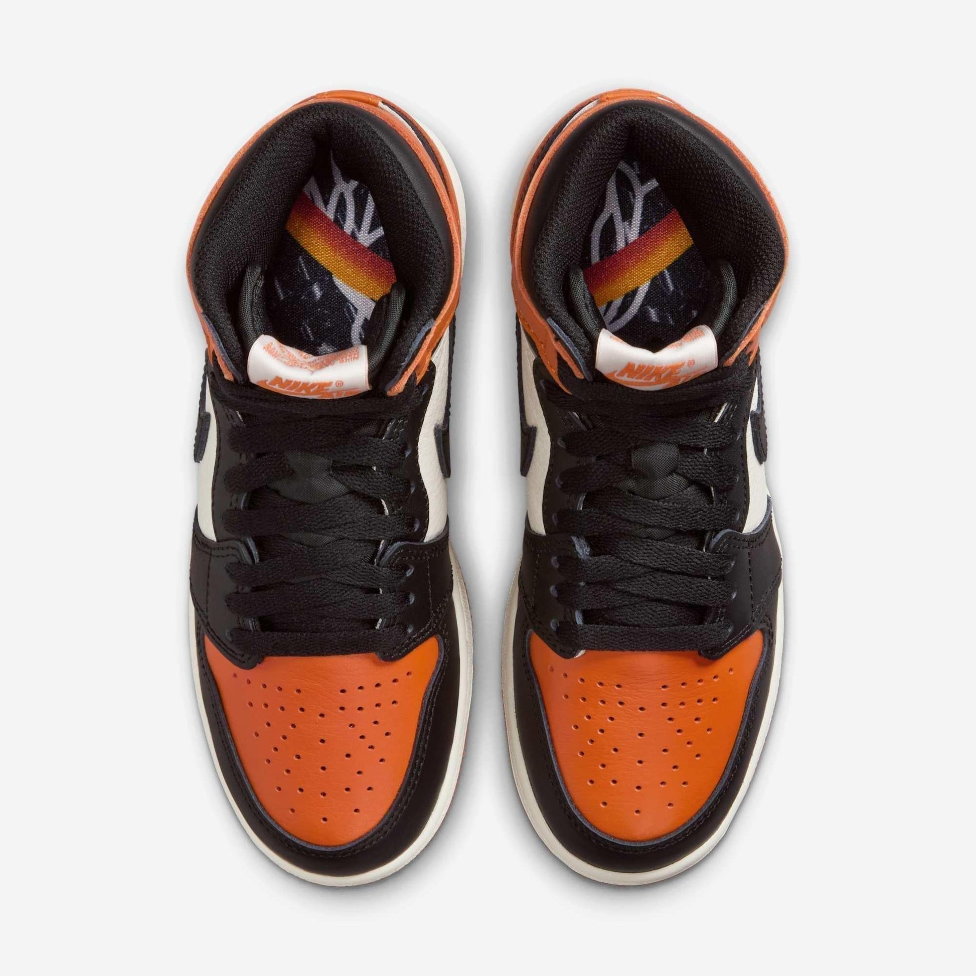 Air Jordan 1 Retro High OG 'Shattered Backboard SBB 1.0' (2025) (GS) [FD1437-008] Athletic Basketball Sports Sneakers in Black / Black - Sail - Starfish for Unisex Youth Kids Junior Boys Girls - AVBL MRKT (5)