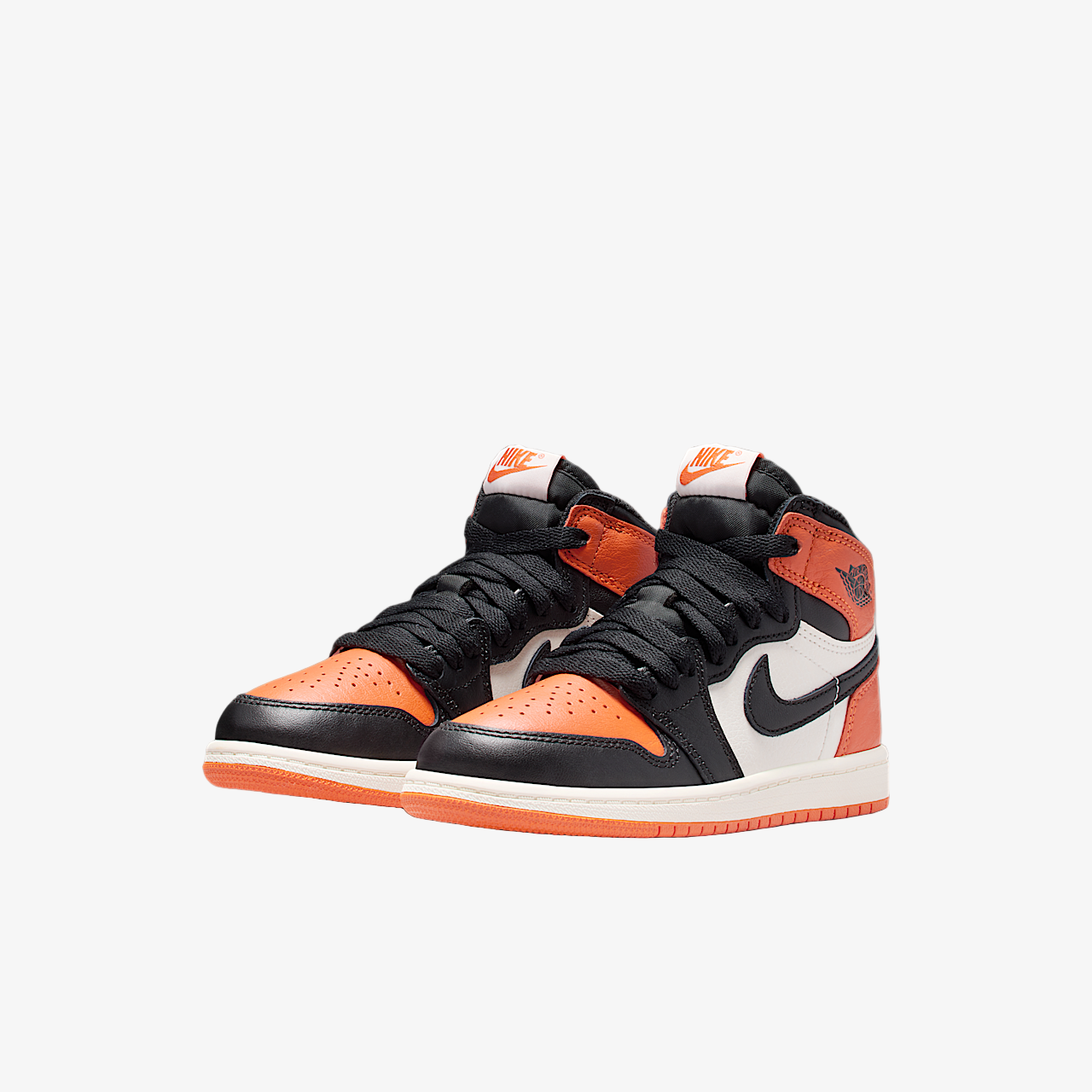 Air Jordan 1 Retro High OG 'Shattered Backboard SBB 1.0' (2025) (PS) [FD1412-008] Athletic Basketball Sports Sneakers in Black / Black - Sail - Starfish for Unisex Little Kids Pre-School Boys Girls - AVBL MRKT (1)