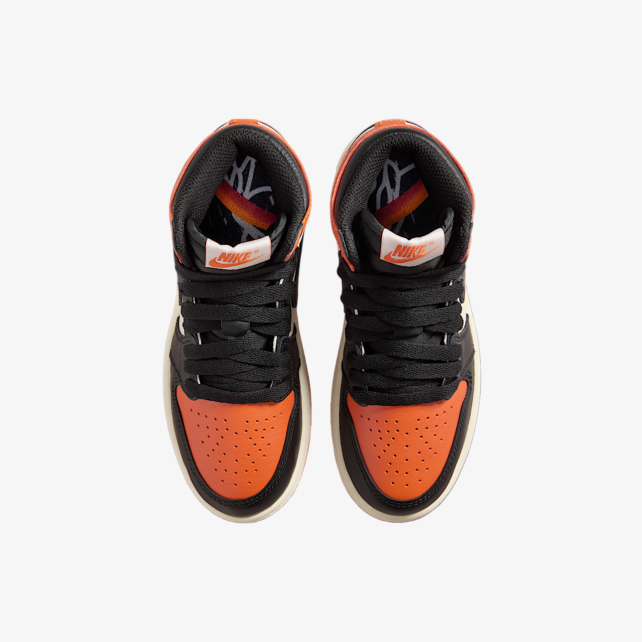 Air Jordan 1 Retro High OG 'Shattered Backboard SBB 1.0' (2025) (PS) [FD1412-008] Athletic Basketball Sports Sneakers in Black / Black - Sail - Starfish for Unisex Little Kids Pre-School Boys Girls - AVBL MRKT (5)