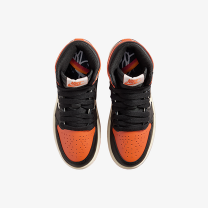Air Jordan 1 Retro High OG 'Shattered Backboard SBB 1.0' (2025) (PS) [FD1412-008] Athletic Basketball Sports Sneakers in Black / Black - Sail - Starfish for Unisex Little Kids Pre-School Boys Girls - AVBL MRKT (5)