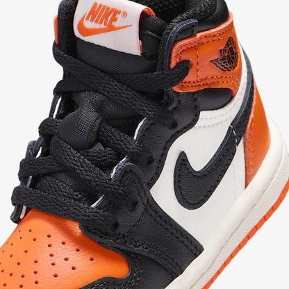 Air Jordan 1 Retro High OG 'Shattered Backboard SBB 1.0' (2025) (TD) [FD1413-008] Athletic Basketball Sports Sneakers in Black / Black - Sail - Starfish for Unisex Baby Infant Toddler - AVBL MRKT (6)