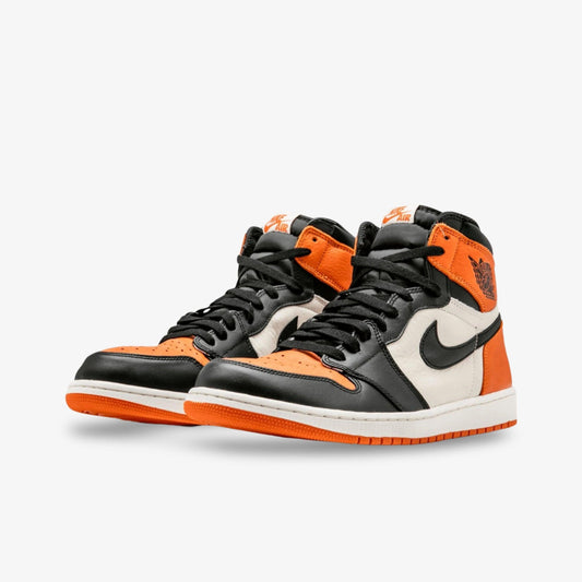 Air Jordan 1 Retro High OG 'Shattered Backboard SBB' (2015) [555088-005] Athletic Basketball Sports Sneakers in Black / Starfish - Sail for Unisex Adult Mens - AVBL MRKT (1)