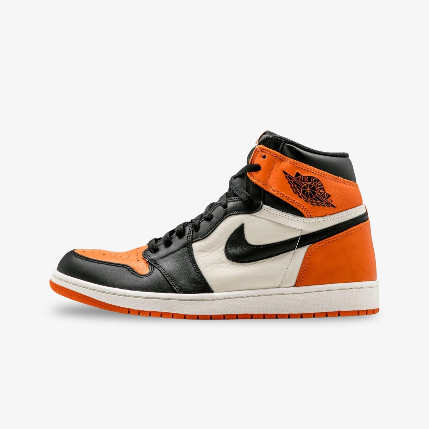Air Jordan 1 Retro High OG 'Shattered Backboard SBB' (2015) [555088-005] Athletic Basketball Sports Sneakers in Black / Starfish - Sail for Unisex Adult Mens - AVBL MRKT (2)