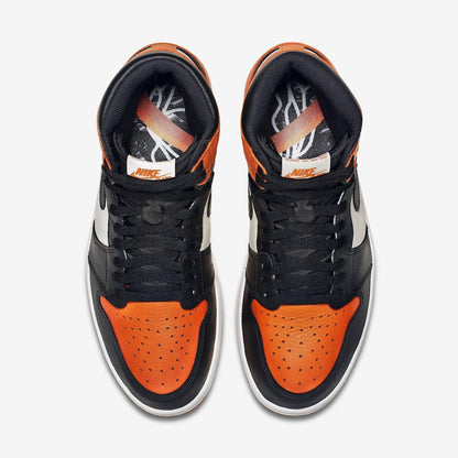 Air Jordan 1 Retro High OG 'Shattered Backboard SBB' (2015) [555088-005] Athletic Basketball Sports Sneakers in Black / Starfish - Sail for Unisex Adult Mens - AVBL MRKT (5)