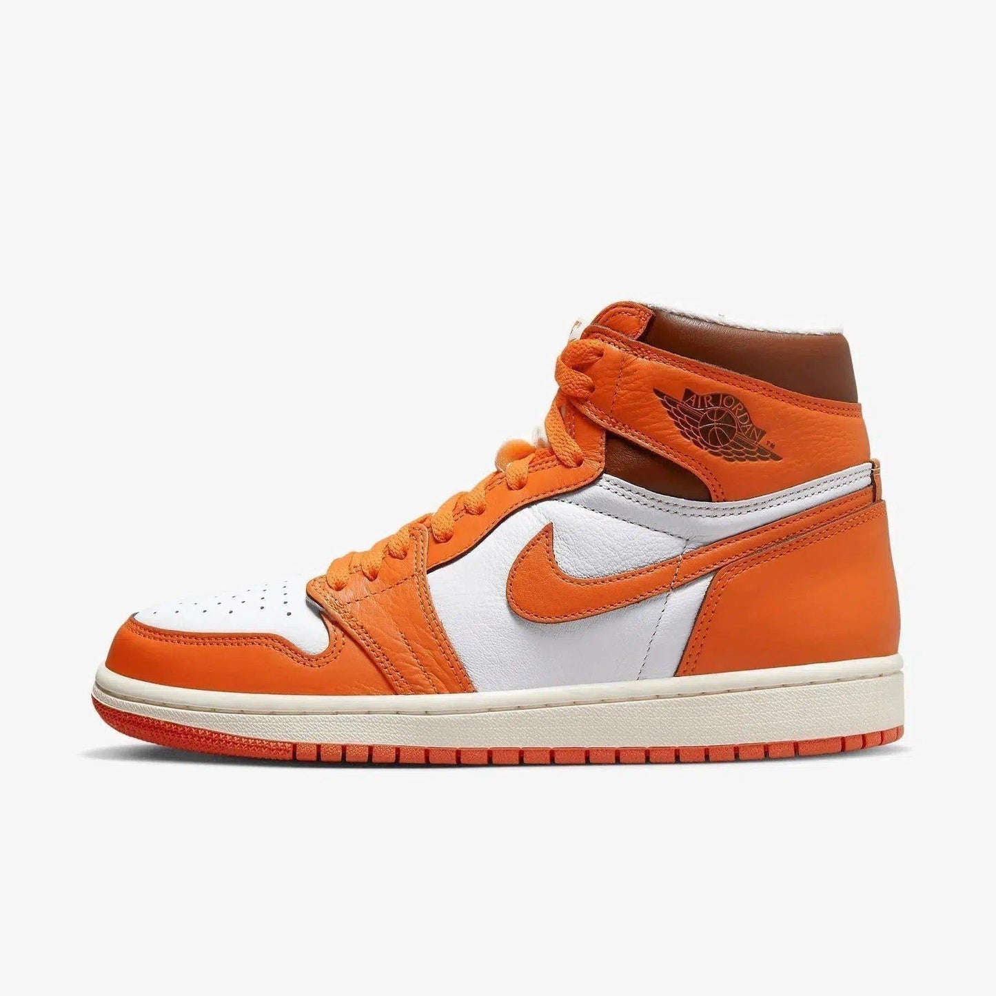 Air Jordan 1 Retro High OG 'Starfish' (2022) (Womens) [DO9369-101] Athletic Basketball Sports Sneakers in White / Starfish - Cacao Wow - Sail for Unisex Adult Female Ladies Girls WMNS - AVBL MRKT (2)