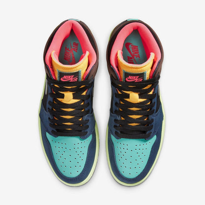 Air Jordan 1 Retro High OG 'Tokyo Bio Hack' (2020) [555088-201] Athletic Basketball Sports Sneakers in Baroque Brown / Racer Pink - Black for Unisex Adult Mens - AVBL MRKT (5)