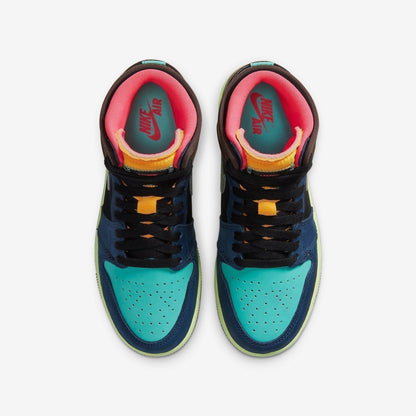Air Jordan 1 Retro High OG 'Tokyo Bio Hack' (2020) (GS) [575441-201] Athletic Basketball Sports Sneakers in Baroque Brown / Racer Pink - Black for Unisex Youth Kids Junior Boys Girls - AVBL MRKT (5)