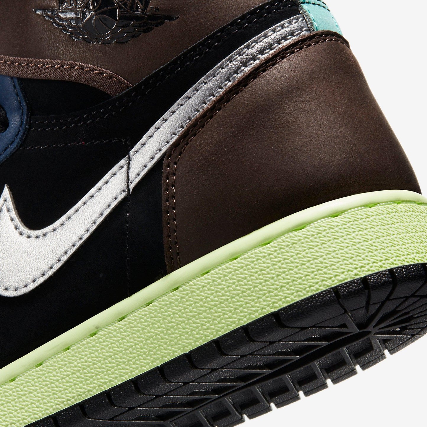 Air Jordan 1 Retro High OG 'Tokyo Bio Hack' (2020) (GS) [575441-201] Athletic Basketball Sports Sneakers in Baroque Brown / Racer Pink - Black for Unisex Youth Kids Junior Boys Girls - AVBL MRKT (8)