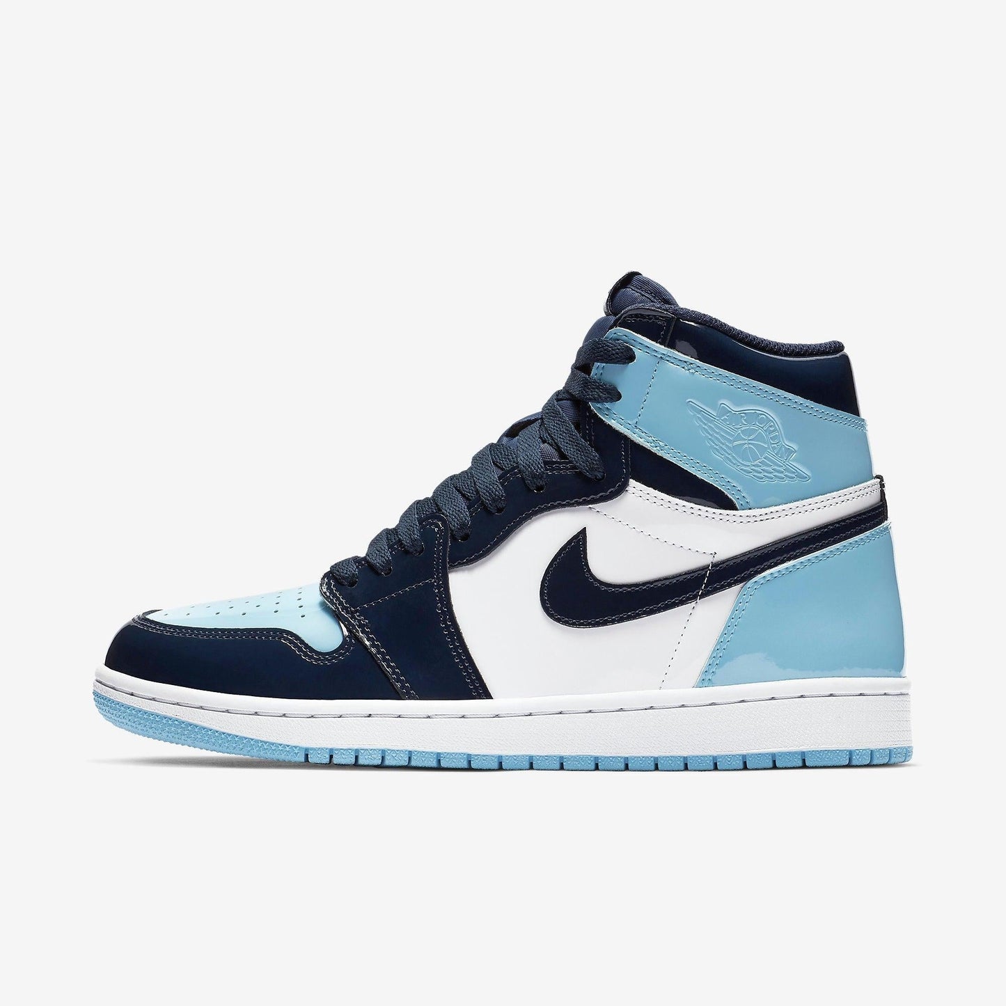Air Jordan 1 Retro High OG 'UNC Blue Chill' (2019) (Womens) [CD0461-401] Athletic Basketball Sports Sneakers in Obsidian / Blue Chill - White for Unisex Adult Female Ladies Girls WMNS - AVBL MRKT (2)
